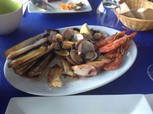 Finisterre seafood degustation plate.